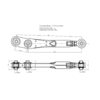 REAR LOWER CONTROL ARM-ADJUSTABLE MITSUBISHI, LANCER EVO, CN9A, CP9A, CT9A