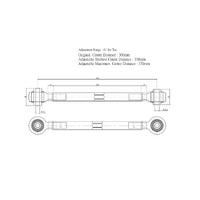 REAR LOWER ARM-ADJUSTABLE MITSUBISHI, LANCER EVO, CZ4A