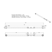 REAR ADJUSTABLE PANHARD ROD MITSUBISHI, PAJERO SPORT/MONTERO, 08-16