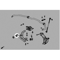 FRONT LOWER ARM BUSHING, FRONT HONDA CIVIC '16-22