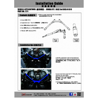 FRONT MIDDLE BRACE HONDA, CITY, JAZZ/FIT, GK3/4/5/6, GM6 14-PRESENT