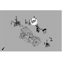 RIGHT UPPER ENGINE MOUNT M-BENZ A-CLASS W176, B-CLASS W246, CLA C117, GLA X156