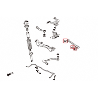 REAR LOWER ARM BUSHING MITSUBISHI, LANCER EVO, CT9A