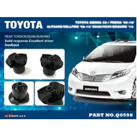 REAR TORSION BEAM BUSHING TOYOTA, ALPHARD/VELLFIRE, NOAH/VOXY/ESQUIRE, PREVIA/ESTIMA, SIENNA, 08-15, XR30, XR40