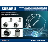FRONT LOWER ARM BUSHING SUBARU, TOYOTA, 86, BRZ, FR-S, IMPREZA, LEGACY, LEVORG, XV, ZC 6, ZN6, 14 -,