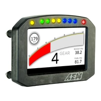 AEM CD-5F Carbon Flat Panel Digital Display with Internal Logging and Internal GPS