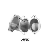 ARTEC 4"- 3.5" CAST OUTLET O2 HOUSING DUMP PIPE for MITSUBISHI EVOLUTION EVO 10 4B11T