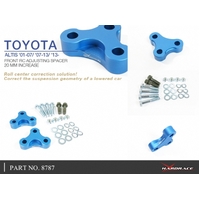 FRONT ROLL CENTER ADJUSTABLE SPACER (20MM INCREASE) TOYOTA, LEXUS, CELICA, COROLLA/ALTIS/AURIS, GR YARIS