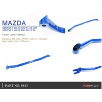 FRONT LOWER BRACE MAZDA, 3/AXELA, 5/PREMACY, BK 03-08, BL 09-13, CR 05-10, CW 11-