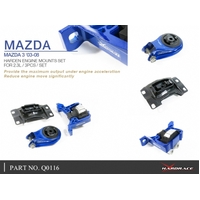 HARDENED ENGINE MOUNTS SET MAZDA, 3/AXELA, BK 03-08