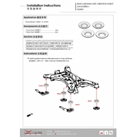 REAR SUBFRAME ANTI-VIBRATION INSERT TOYOTA ALPHARD '16-