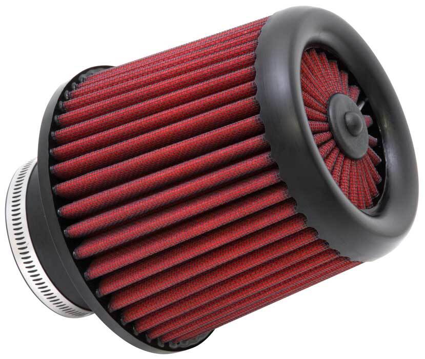 RED UNIVERSAL 3/" TALL DRY AIR FILTER FOR HONDA//ACURA AIR INTAKE+PIPE