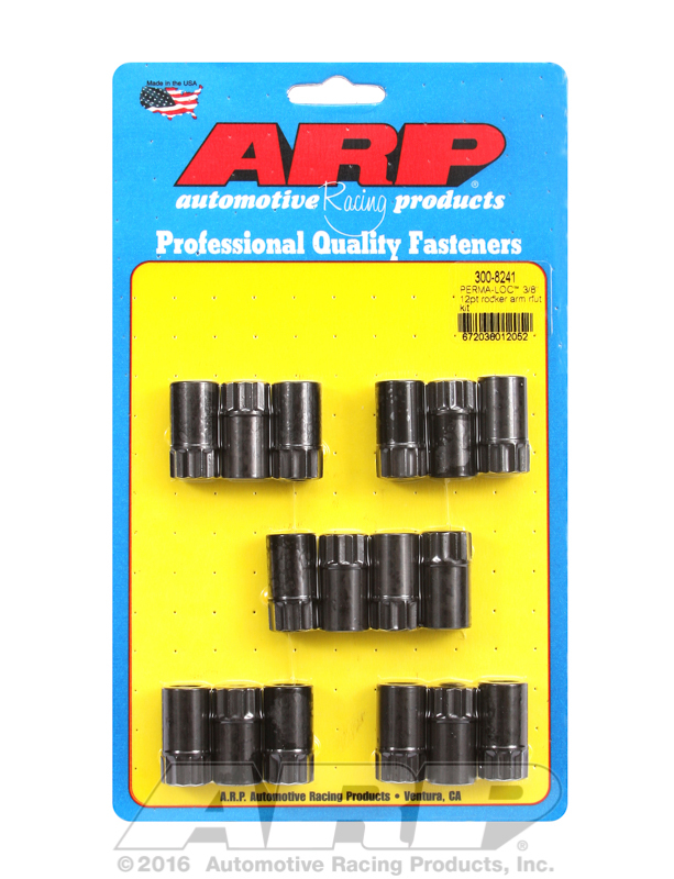 ARP FOR Adjustable 3/8 12pt rocker arm nut kit, ARP, ARP3008241