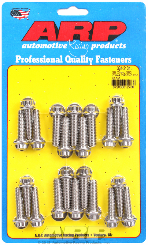 ARP, Engine & Accessory Fastener Kit, Chev BB, 12-Point Head, Stainless Steel-Competition Products