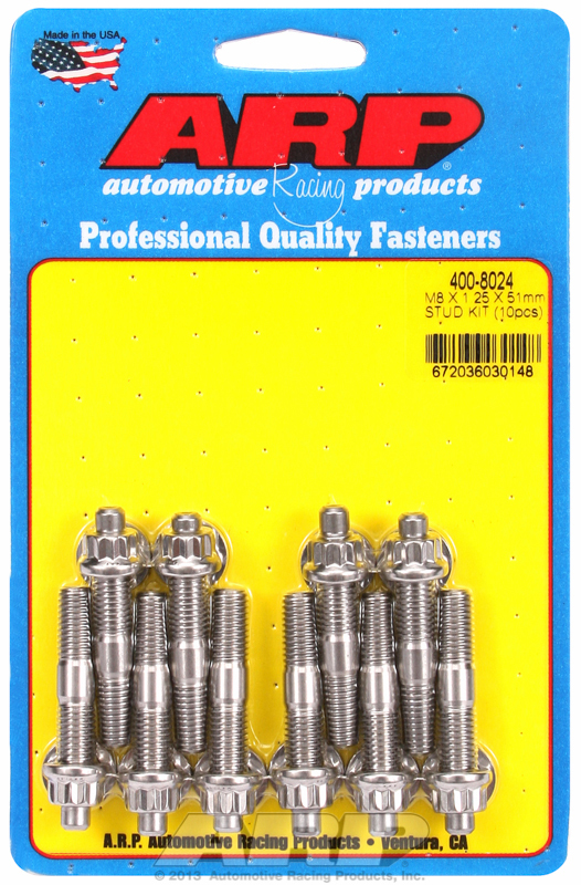 ARP S/S Stud Kit - (4) M8 x 1.25 ARP S/S Stud Kit - (4) M8 x 1.25