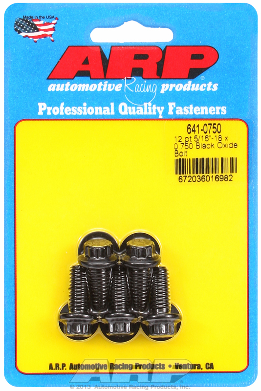 ARP S/S Bolt Kit - 12pt (5) 5/16-18 x 4.250 ARP S/S Bolt Kit - 12pt (5) 5/16-18 x 4.250
