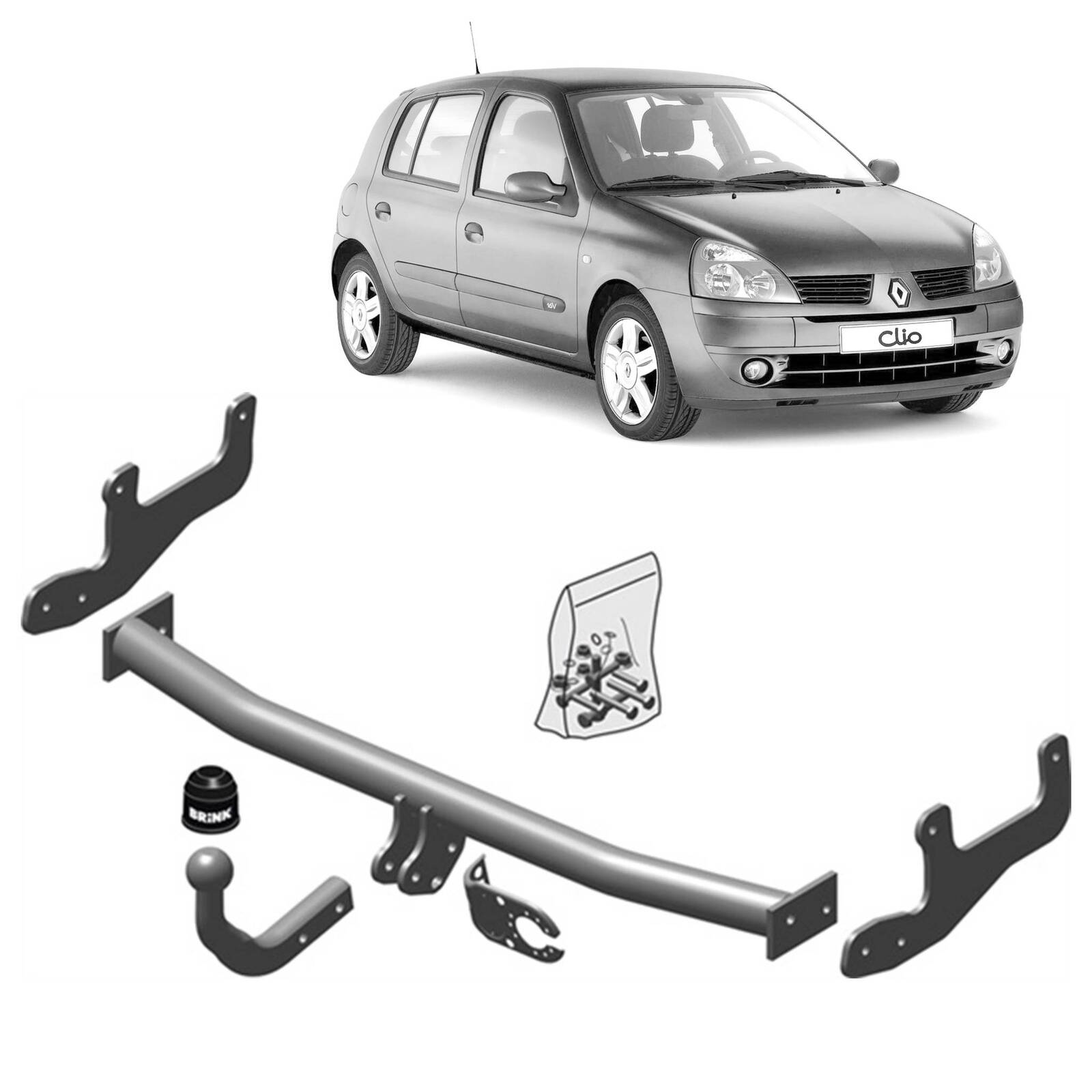 Brink Towbar for Renault Clio 06 2005 10 2012