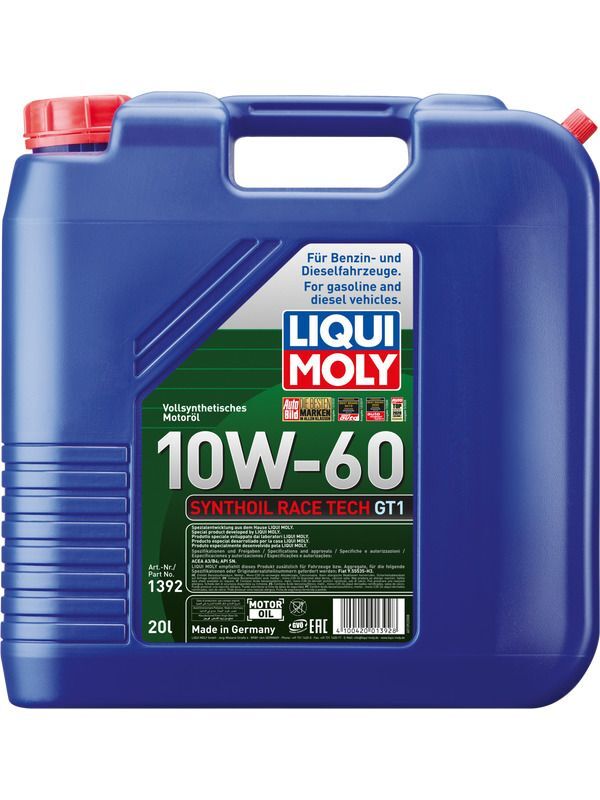 Liqui Moly Synthoil Race Tech GT1 10W-60 20L