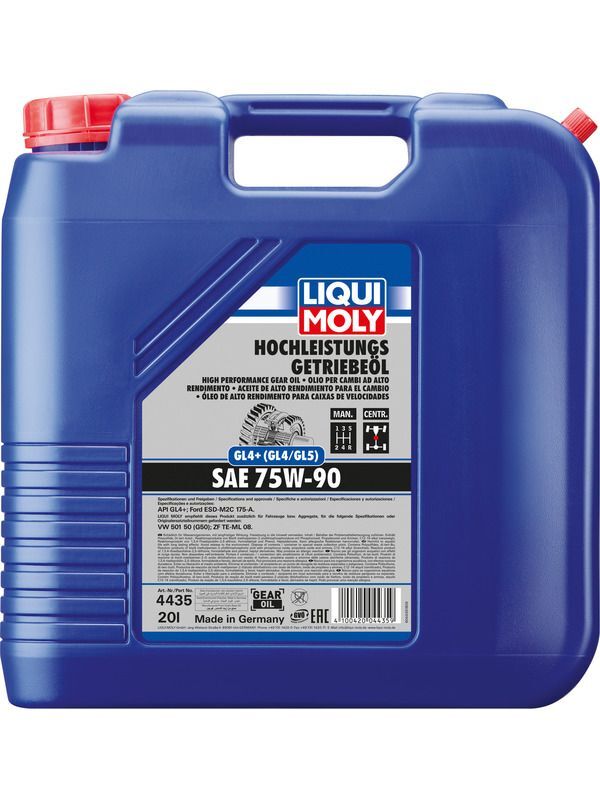 Liqui Moly HP Gear Oil GL4+ SAE 75W90 20L