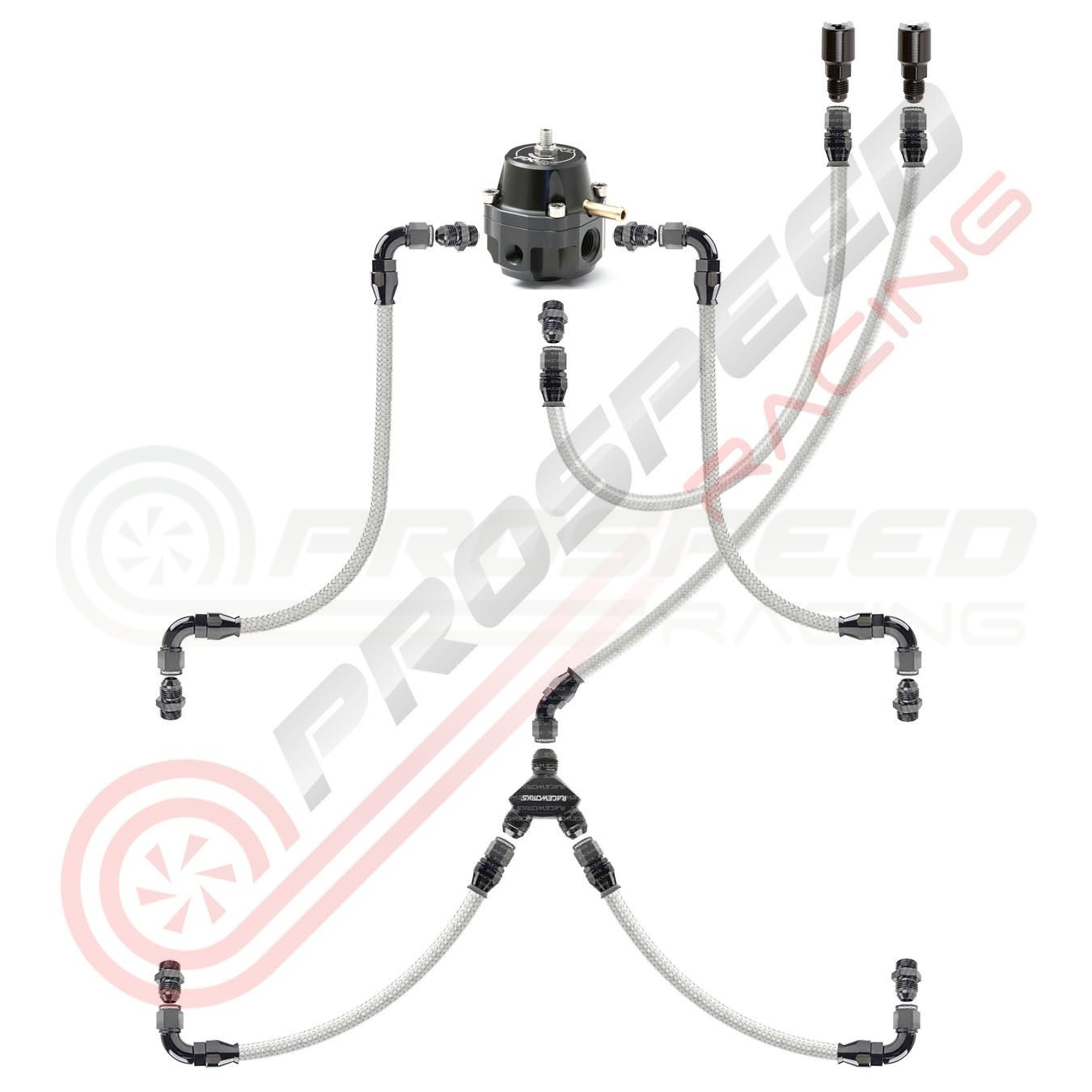 PSR/Raceworks 200-Series Parallel Fuel Rail Kit for Subaru WRX/STI/FXT ...