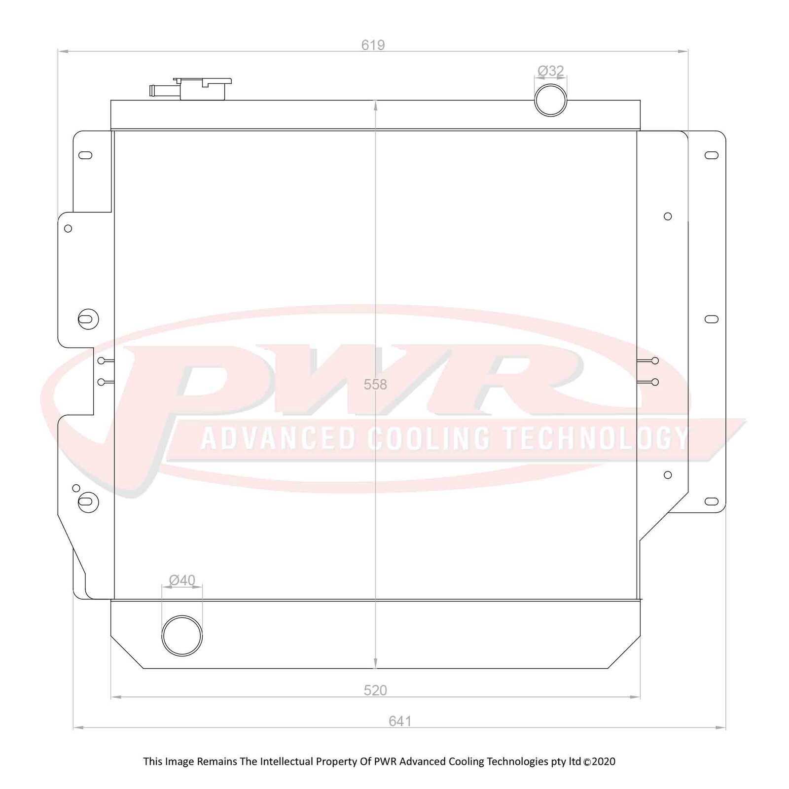 Tj75 Radiator PWR 55mm Radiator for Jeep Wrangler TJ PowerTech 97-07)