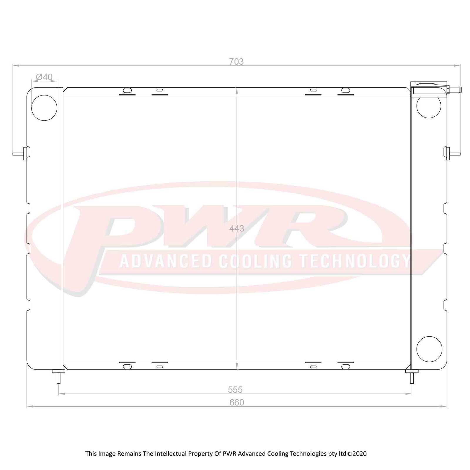 55mm Radiator for Holden Commodore VN Chev V8 88-91)