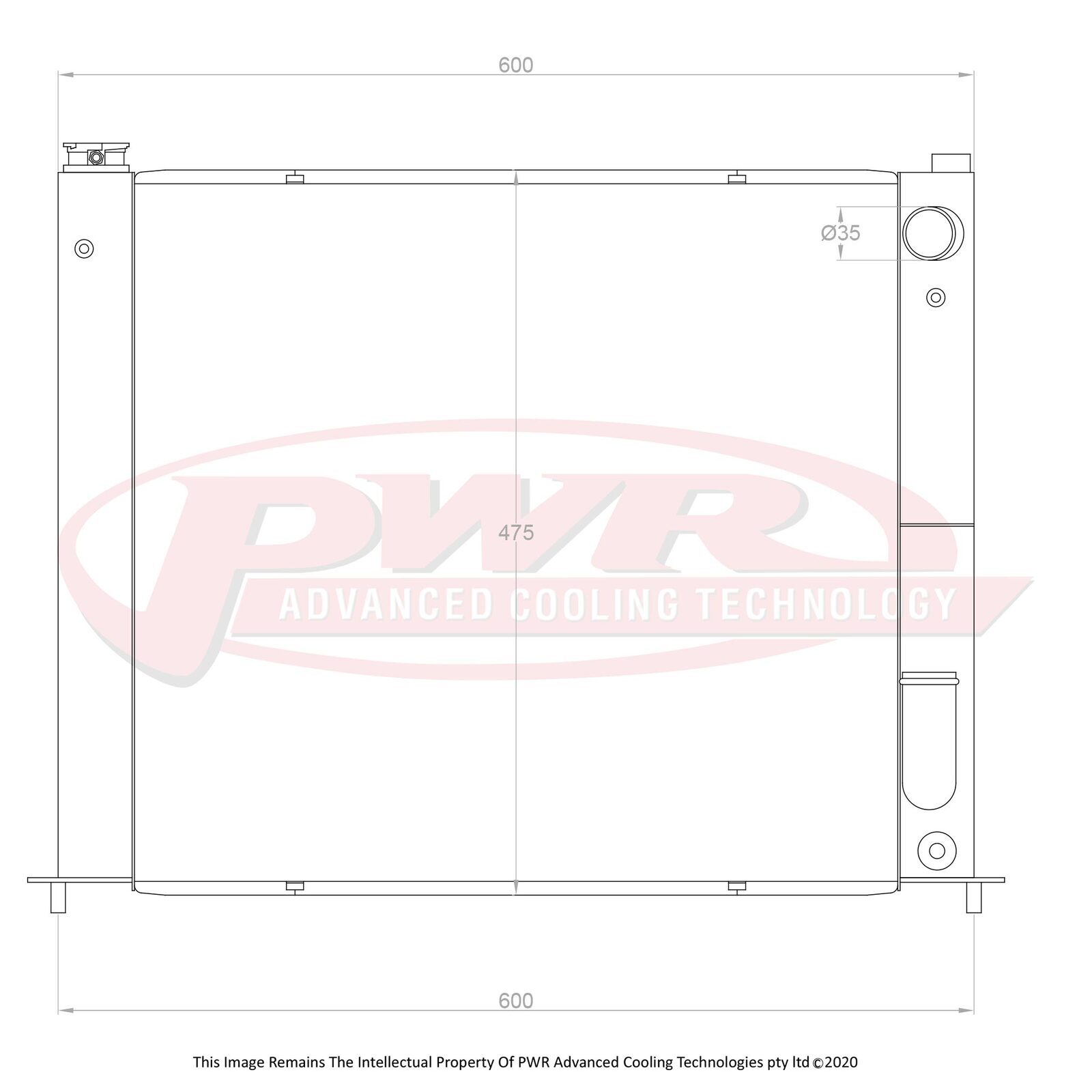 PWR 2-Pass 42mm Radiator for Nissan 300ZX Z32 89-00)