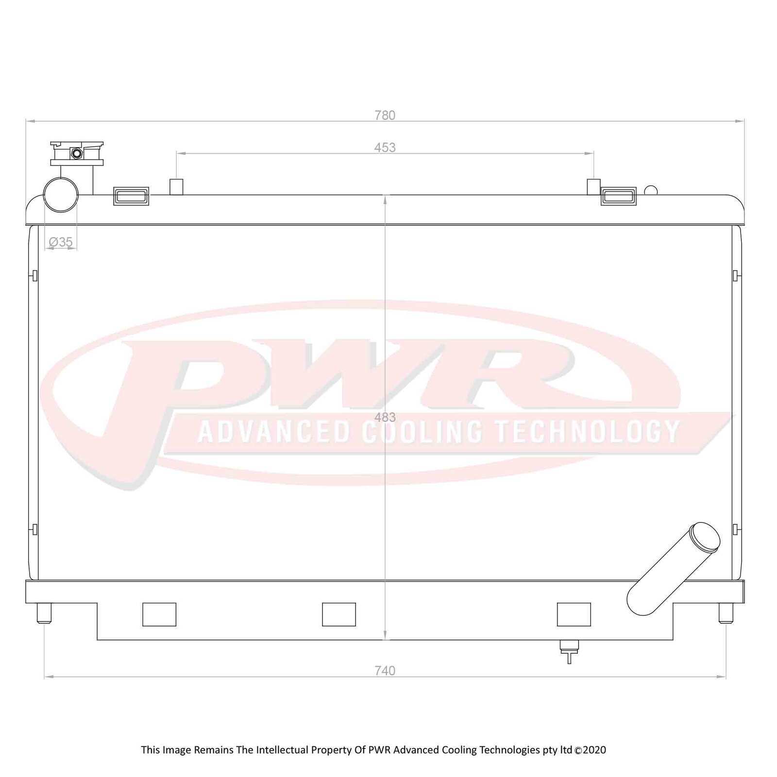 PWR 68mm Radiator for Holden Commodore VE SS V8 06-13)