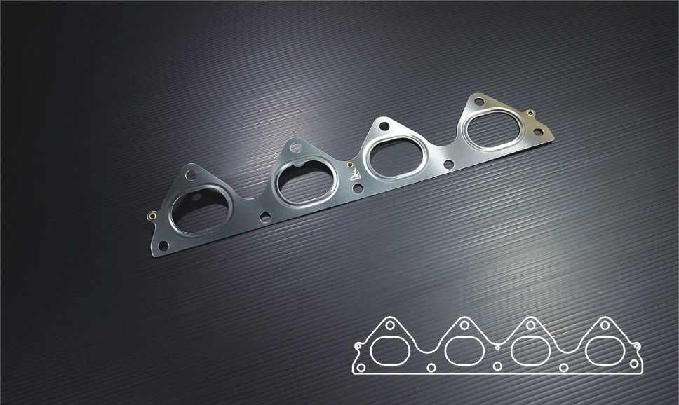 SIRUDA EXHAUST MANIFOLD GASKET FOR HONDA B16A 0.5mm, SIRUDA, SI1IEX040010RC0