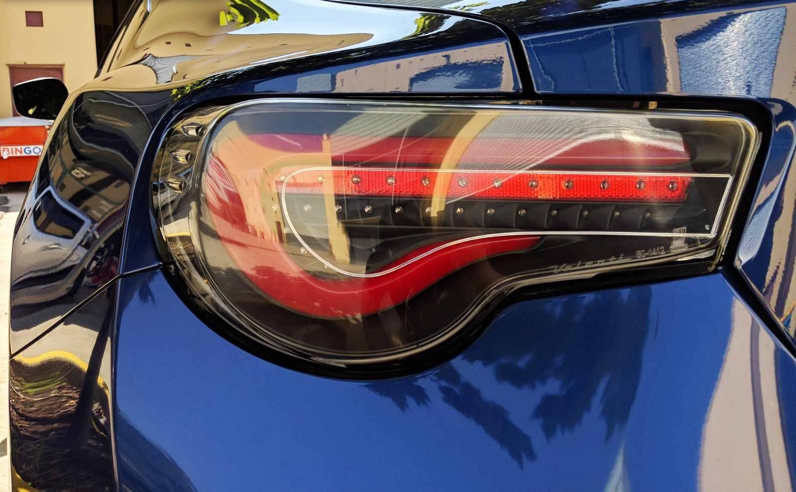 VALENTI BLACK RED LED TAIL LIGHT FOR TOYOTA 86 FT86 GT GTS SUBARU BRZ ...