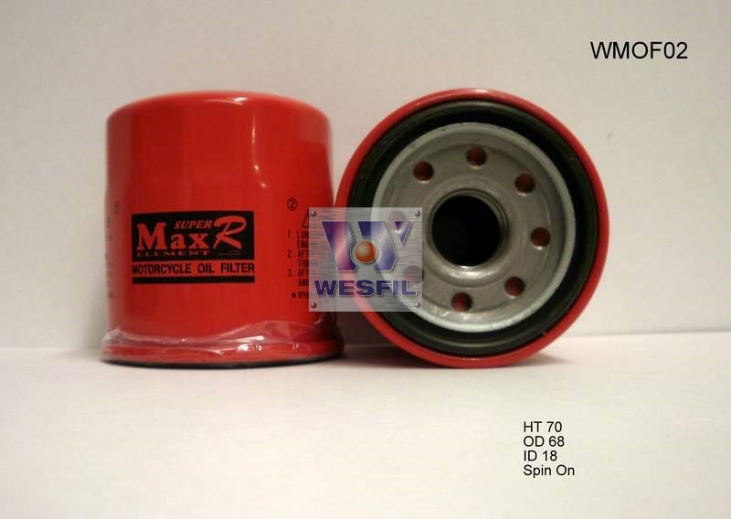 WESFIL OIL FILTER FOR Moto Moto YAMAHA XJ600 SECA II 1991-1998 WMOF02