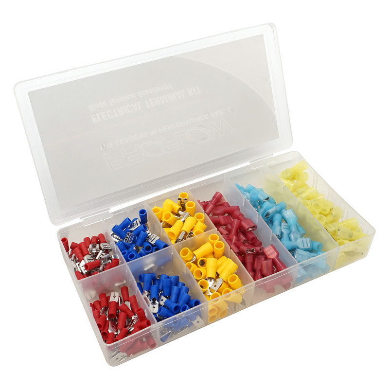 Proflow Electric Terminal Kit 270 Piece Male/Female Blade Terminal