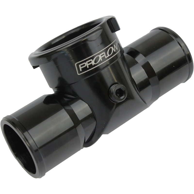 Proflow Radiator Hose Filler Inline Billet Black 1.5 in./1.5 in.