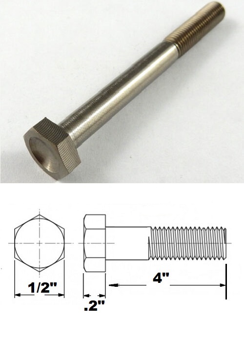 516 Unf X 4 Titanium Hex Bolt Grade 5 
