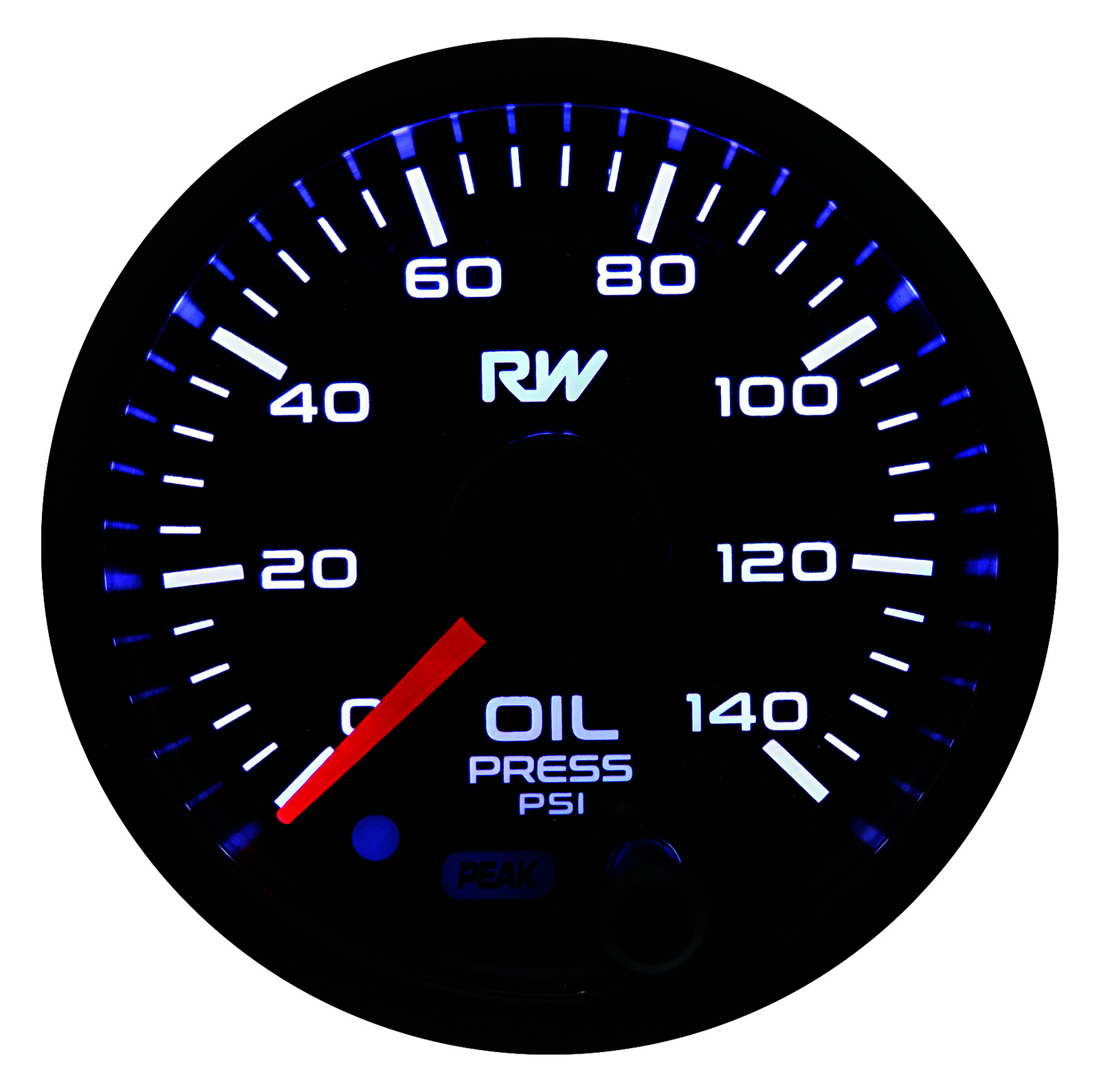 Raceworks 52mm Electronic Oil Pressure Gauge Kit