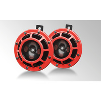 HELLA TWIN SUPERTONE HORN KIT RED