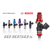 ID1050-XDS Injectors Set of 6, 48mm Length, 11mm Red Adaptor Top, WRX-16B Lower Adaptor - Subaru EG33/EZ30 6 Cyl Engine