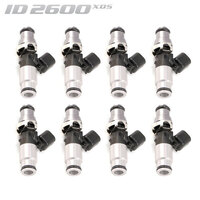 ID2600-XDS Injectors Set of 8, 60mm Length, 14mm Grey Adaptor Top, 14mm Lower Adaptor - Mustang GT 2011+