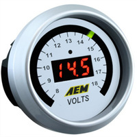 AEM 52mm Digital Voltmeter Gauge 8-18V AEM ELECTRONIC 30-4400