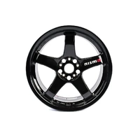 Nismo LMGT4 18 x 10.5 +15 5×114.3 Gloss Black Set 4PCS