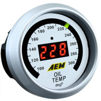 AEM Digital Oil/Water/Transmission Temperature Gauge (100-300F)