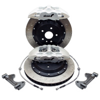 Alcon Rear Bolt On Big Brake Kit - Honda Civic EP3 Type-R CAR98 Silver (4-Piston) Caliper Alcon 343x28mm Rotor 