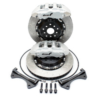 Alcon Rear Bolt On Big Brake Kit - Nissan 200SX S14 S15/Skyline R32 R33 Inc GT-R CAR97 Silver (6-Piston) Caliper Alcon 355x28mm Rotor 
