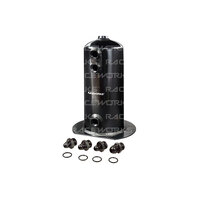 Raceworks 2.5L Surge Tank Single Outlet Black  ALY-004BK