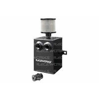 Raceworks Black Aluminium Catch Can With Drain Tap 2L  ALY-062BK