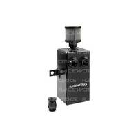 Raceworks Black Aluminium Catch Can With Drain Tap 1L  ALY-129BK
