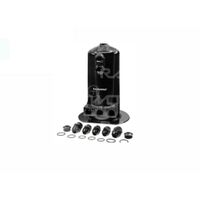 Raceworks 2.5L Surge Tank Single/Dual Outlet Black  ALY-158BK