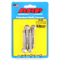 ARP FOR 5/16-24 X 2.250 SS hex water pump pulley w/ 1.000  fan spacer stud kit