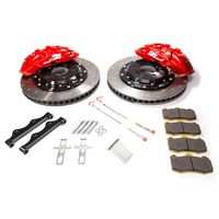 Alcon 6-Piston CAR70 RC6 Front Brake Kit, Red Calipers for Audi S5 F5