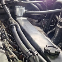 HPD Rocker Cover Billet Engine Breather Hose Kit to Adapt to HPD Catch Can for Nissan Patrol TD42
